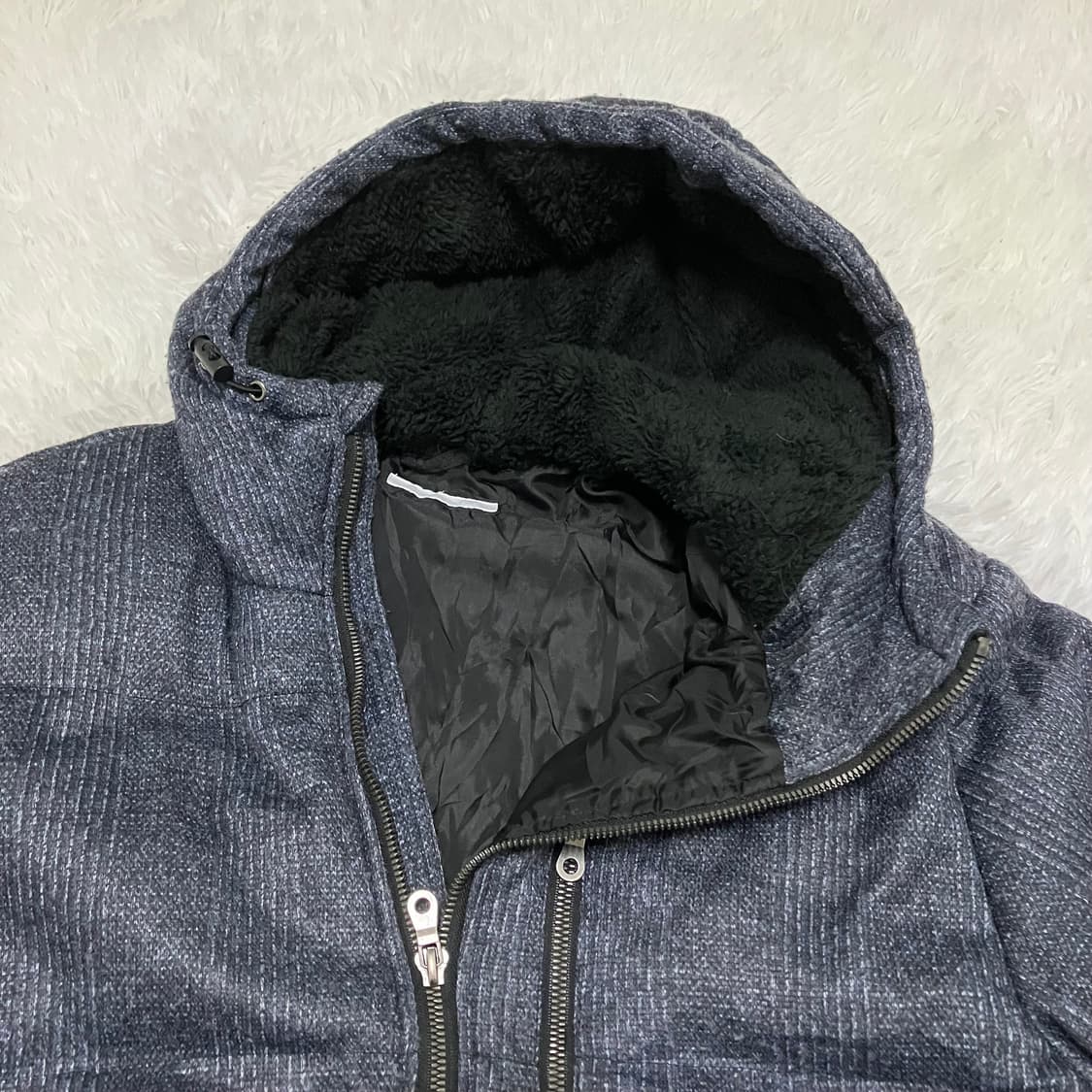 빈티지 네이비 체크 포켓 패딩 854 y2k 스트릿 모리 갸루 일본빈티지 상품이미지3