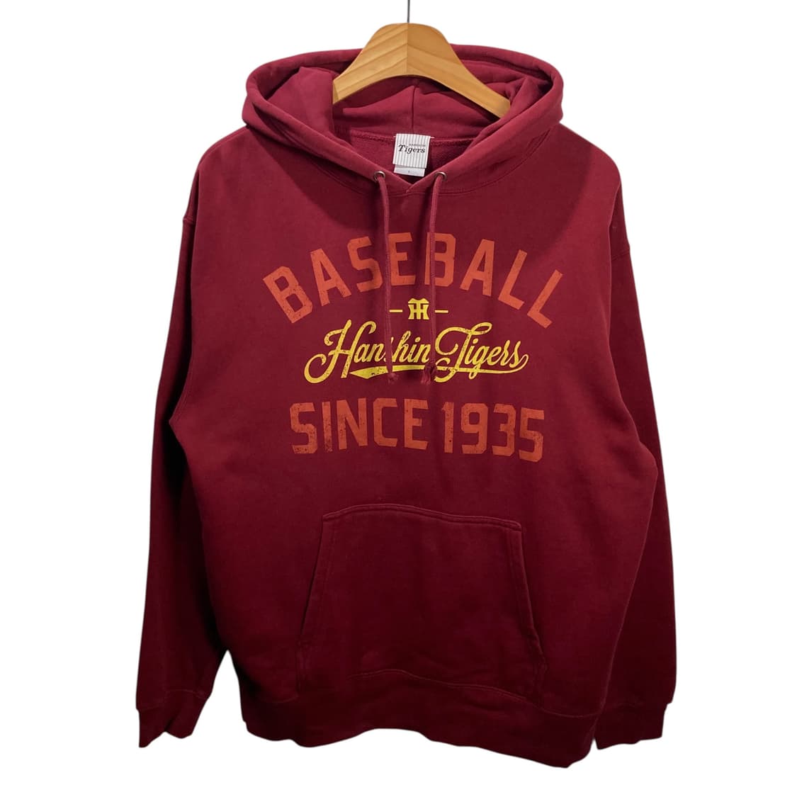 한신타이거즈 베이스볼 버건디 후드 상품이미지2