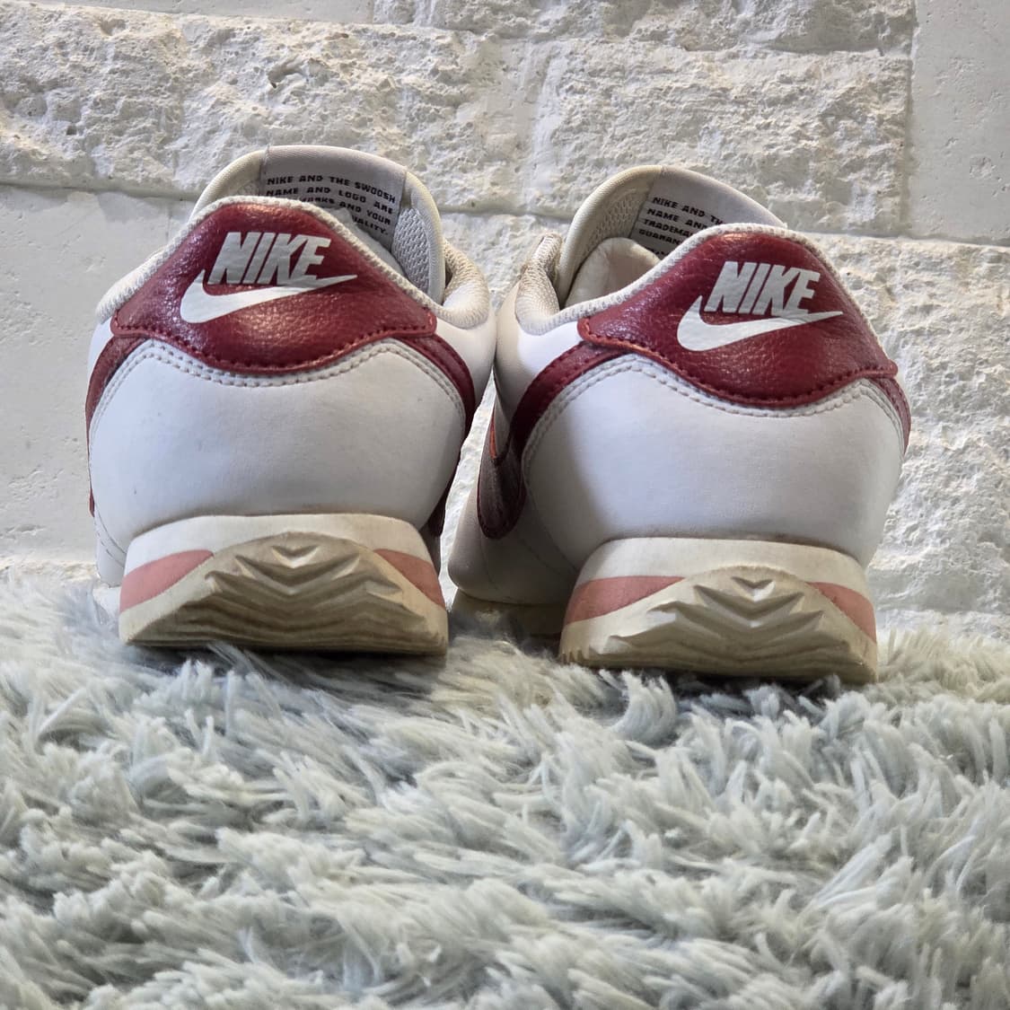 3q-27:나이키 코르테즈 클래식 레드/화이트 (23cm) 상품이미지3