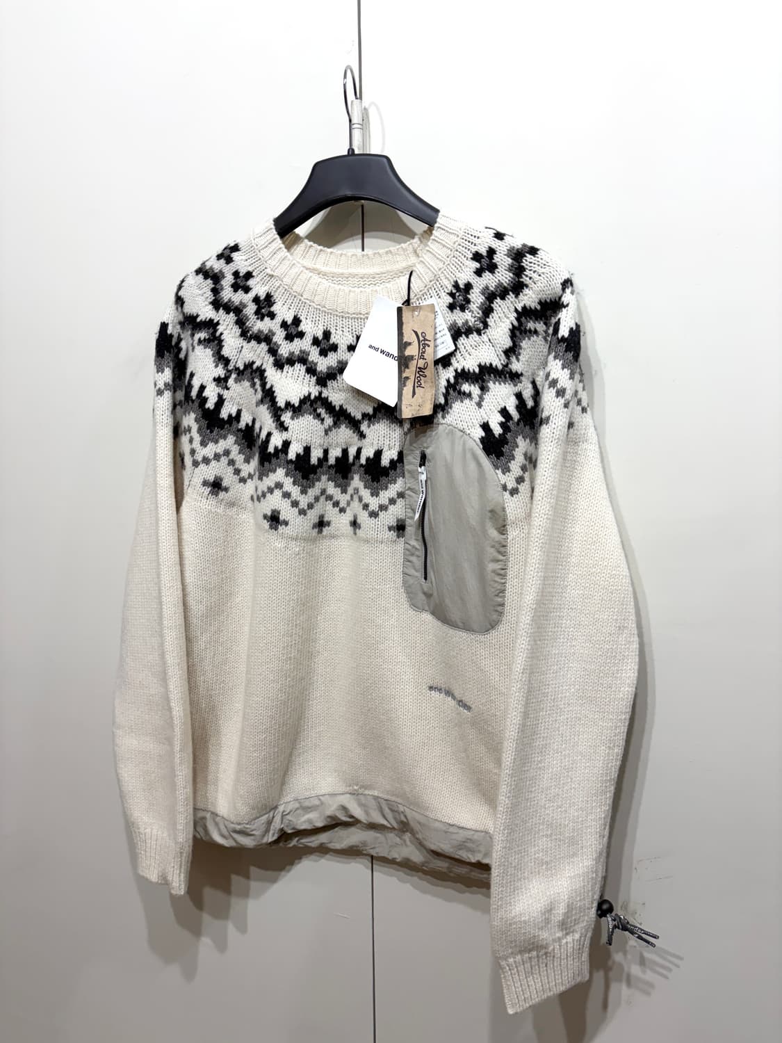 23FW 앤드원더 로피 페어 니트 스웨터 상품이미지2