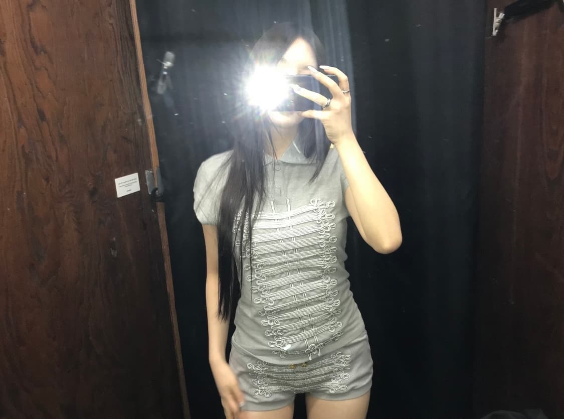 그레이톱+반바지 세트 상품이미지3