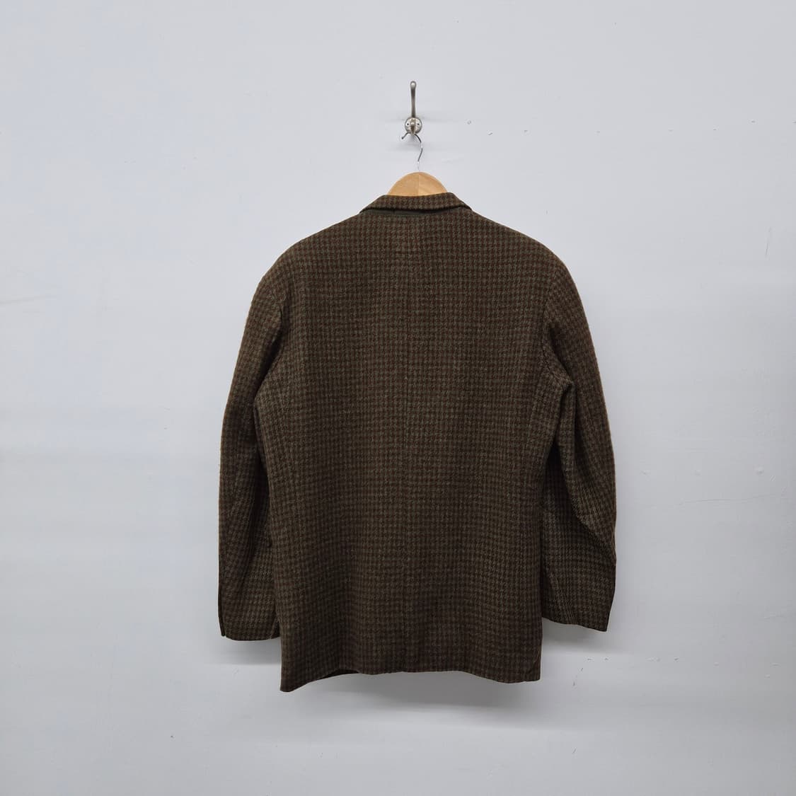 요지야마모토 하운드투스 체크 브라운 자켓 남성 M 상품이미지7