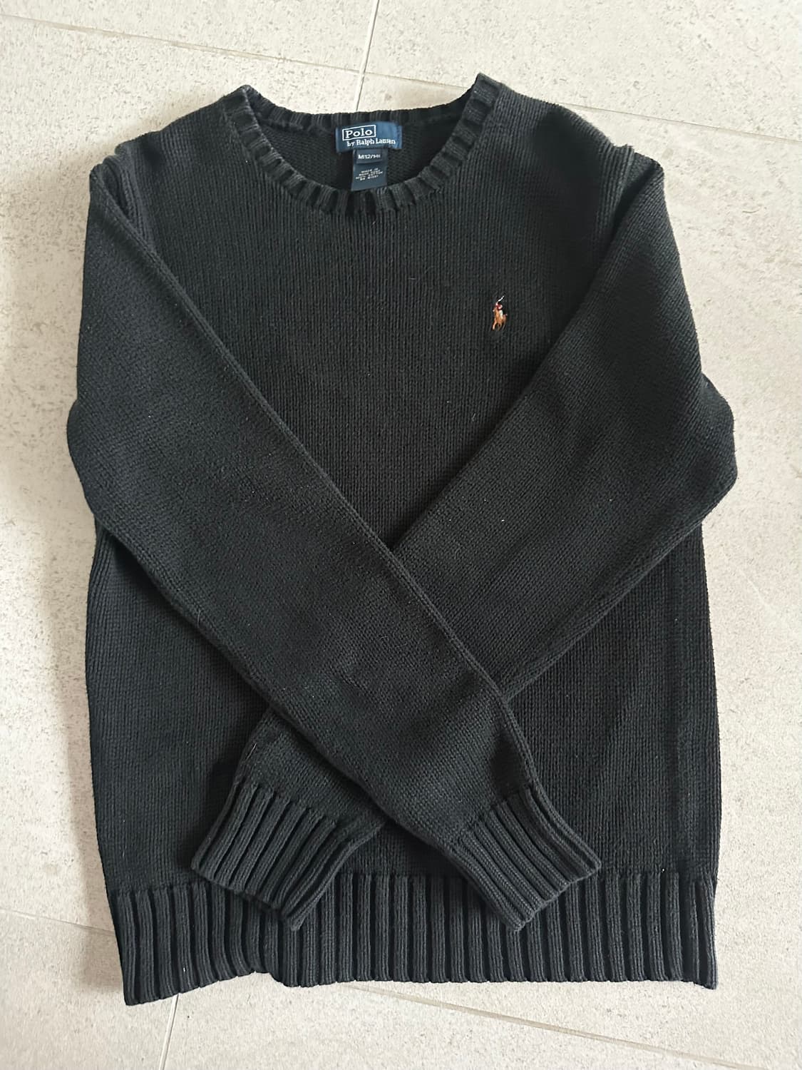 폴로 랄프로렌 블랙 니트 M(12/14) 상품이미지3