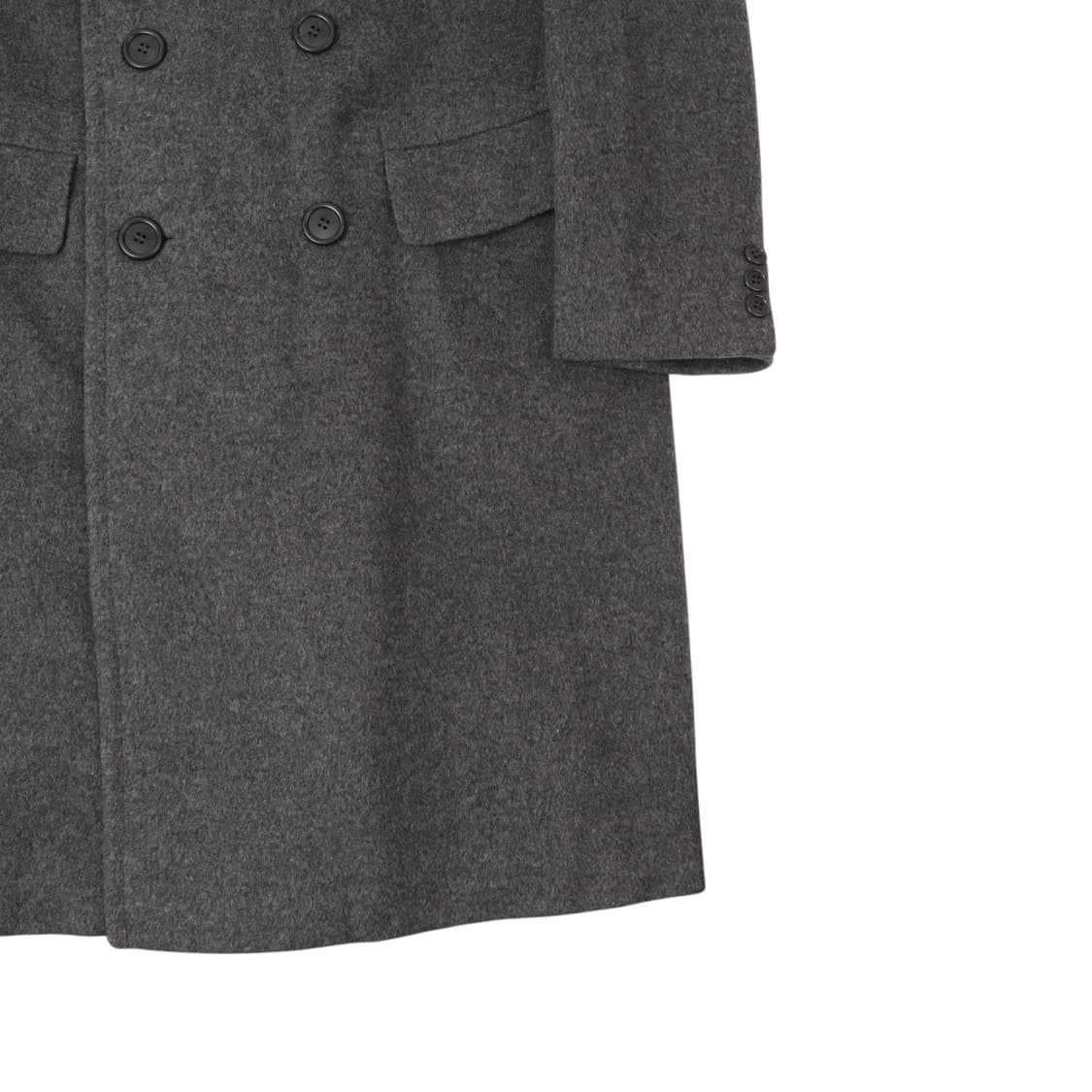 버버리 그레이 울 캐시미어 더블 브레스티드 코트 상품이미지4