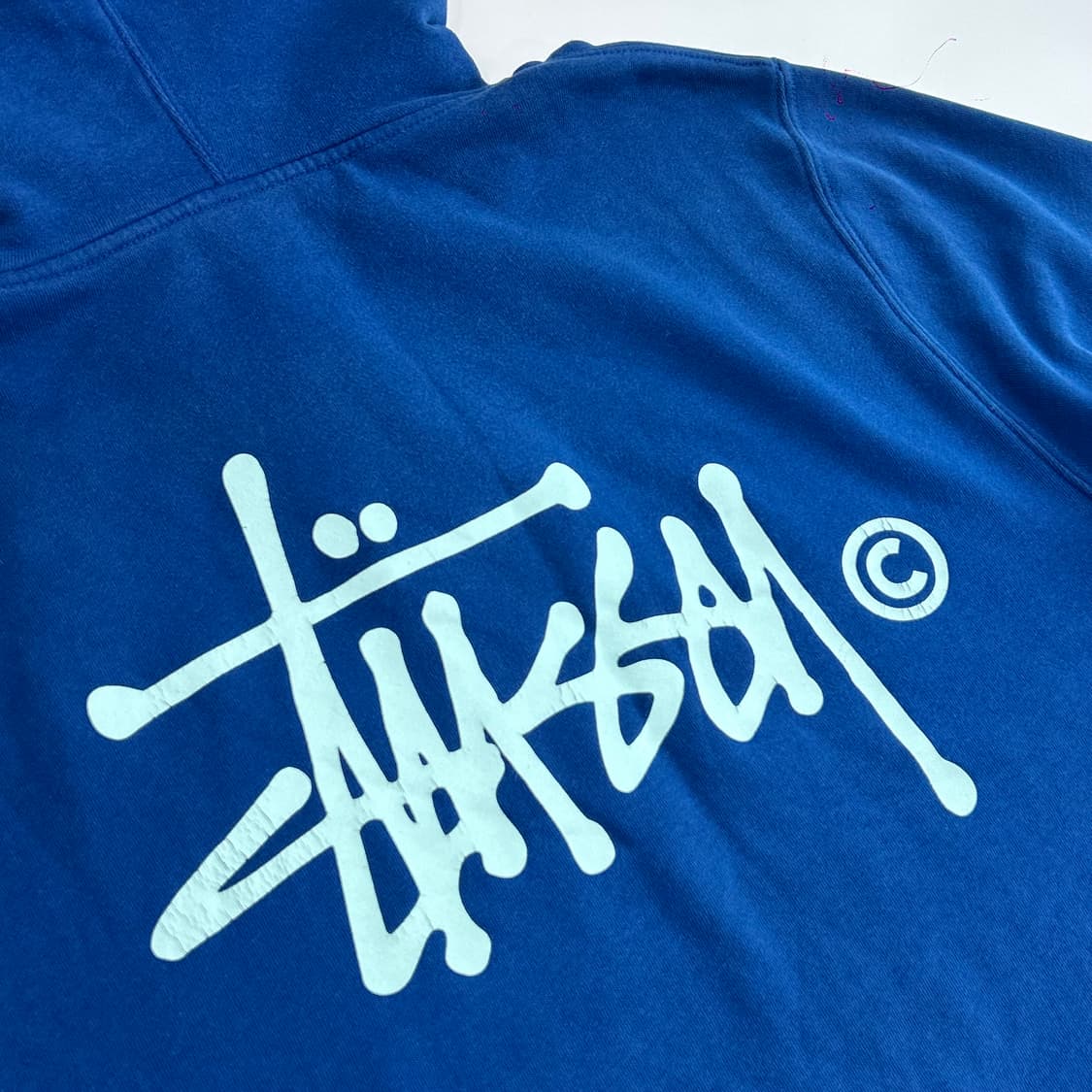 Stussy 스투시 민트로고 딥블루 후드티 상품이미지8