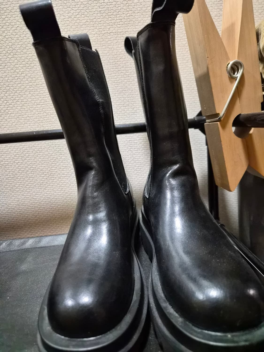 리얼소가죽  미들부츠 상품이미지1