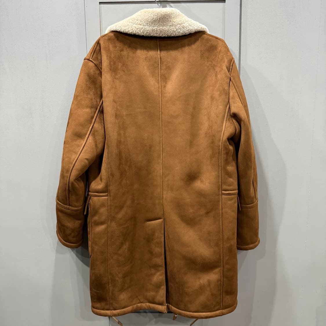 L 자라 ZARA 시어링 무스탕 더블 코트 자켓 상품이미지2