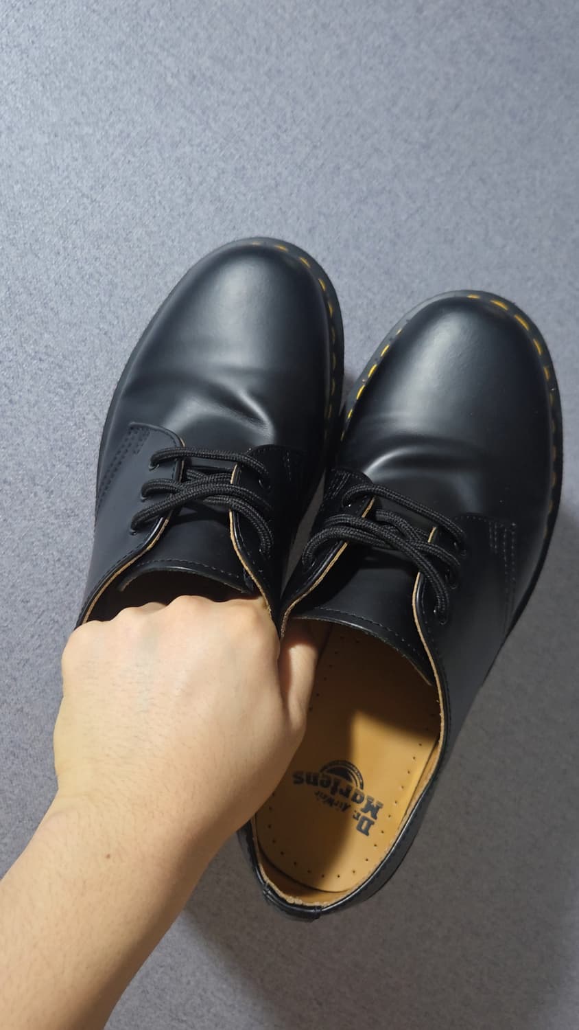 UK7 260 닥터마틴 1461 스무스 블랙 상품이미지1