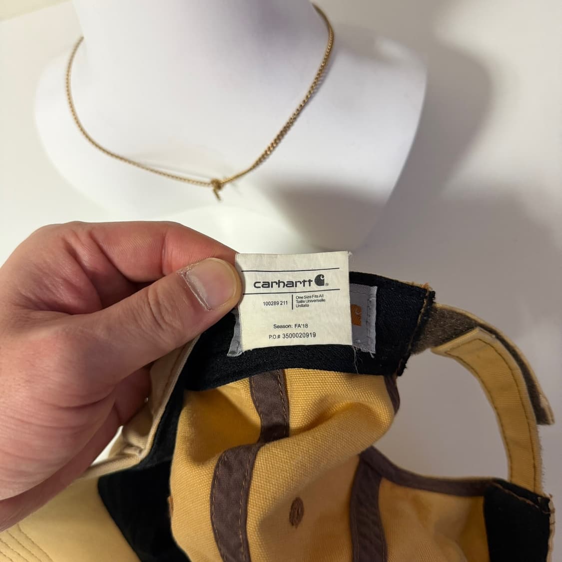 칼하트 빈티지 베이지 볼캡 상품이미지6