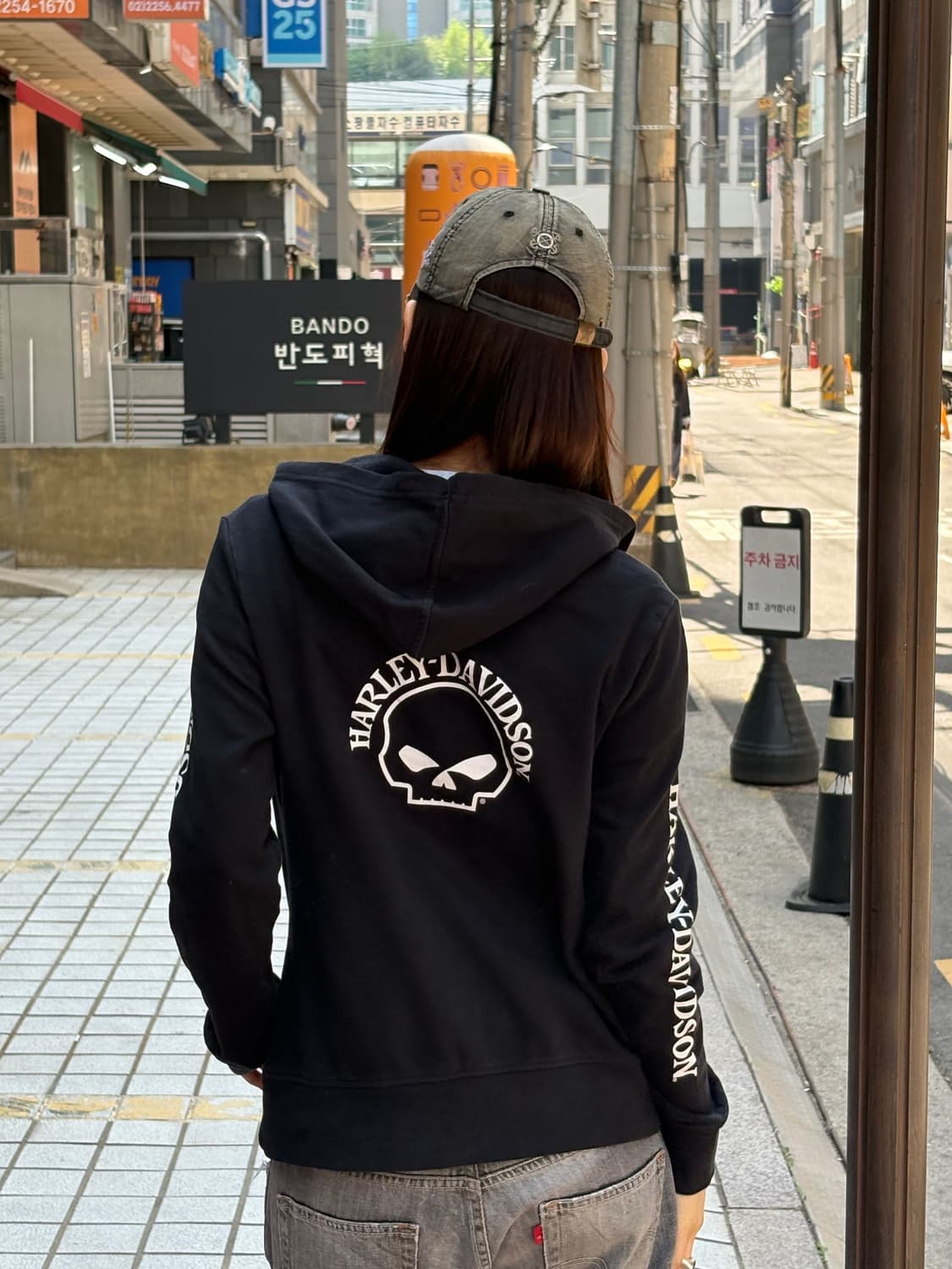 할리데이비슨 후드집업 블랙 상품이미지7