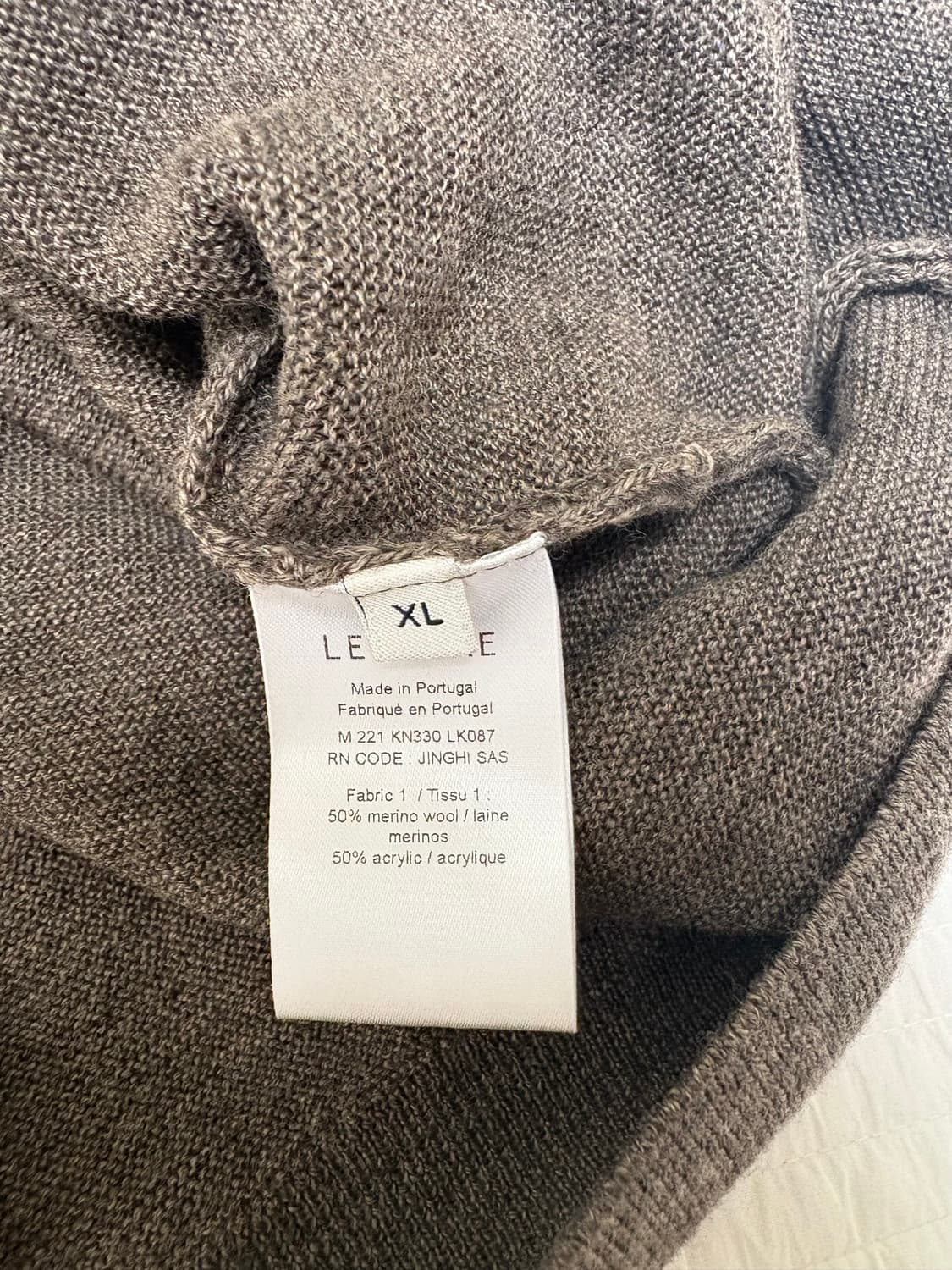 르메르 메리노 블렌드 가디건 모스그린멜란지 / XL 상품이미지9