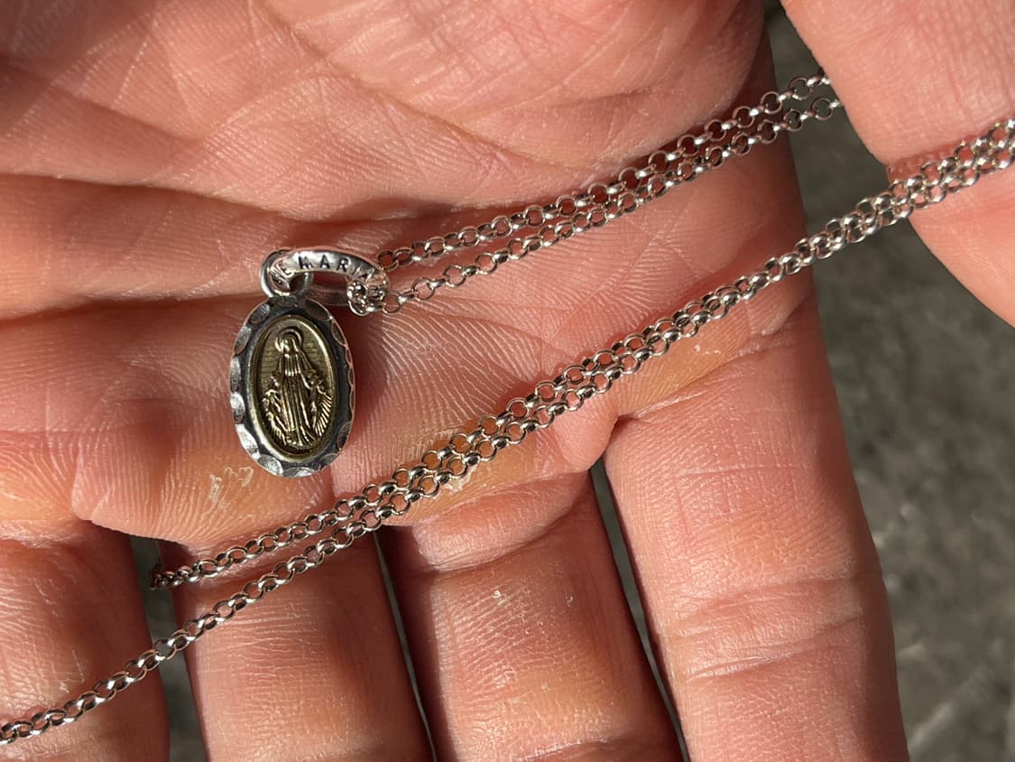 (925 Silver) 빈티지 마리아 목걸이  상품이미지5