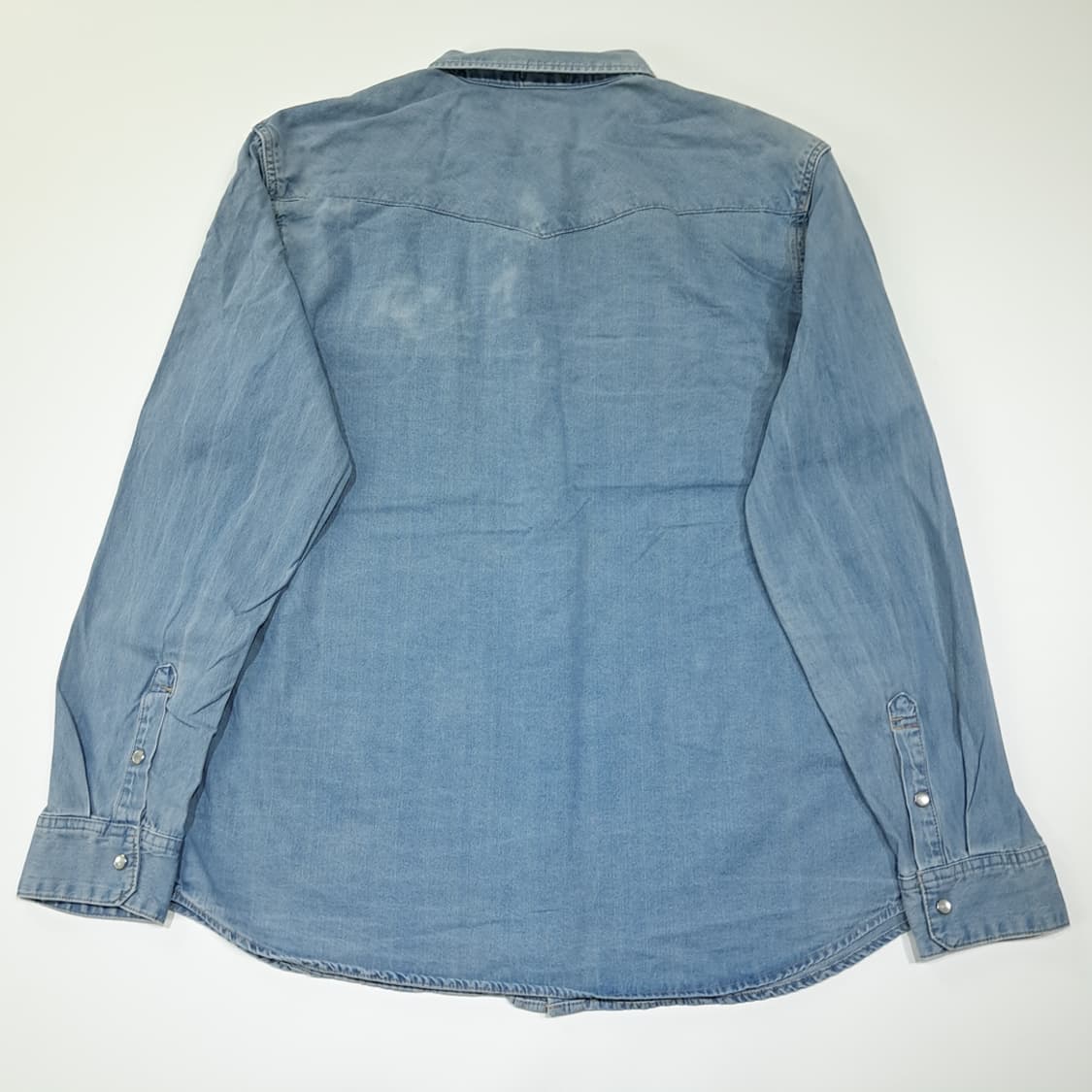 CL585 XL 리바이스 코튼 웨스턴 펄스냅 데님 셔츠 남방 상품이미지7