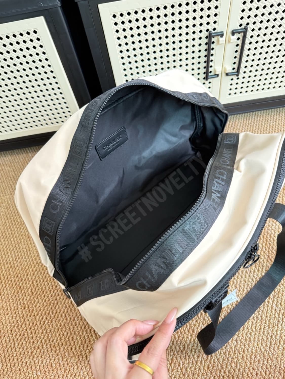 샤넬뷰티 보스턴백 여행가방 아이보리 무료배송 상품이미지4