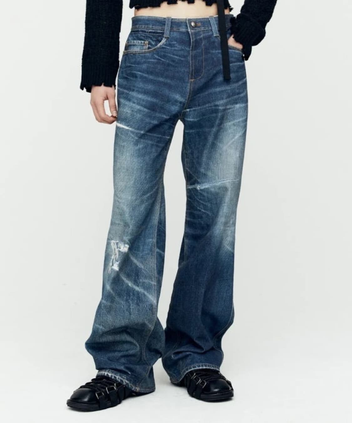 앤더슨벨 트롱프뢰유 프린티드 데님 상품이미지1