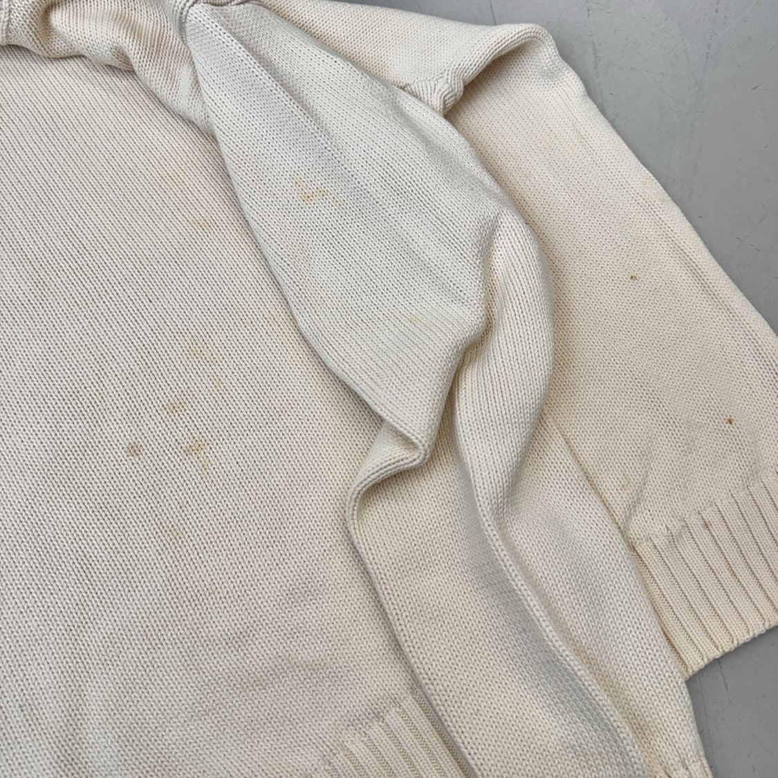 폴로 90s 포니 아이보리 오버핏 니트 상품이미지4