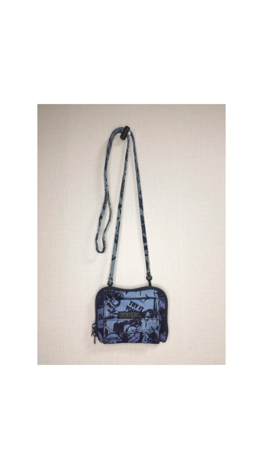 히스테릭 글래머 데님 프린팅 미니 크로스백 지갑 상품이미지1