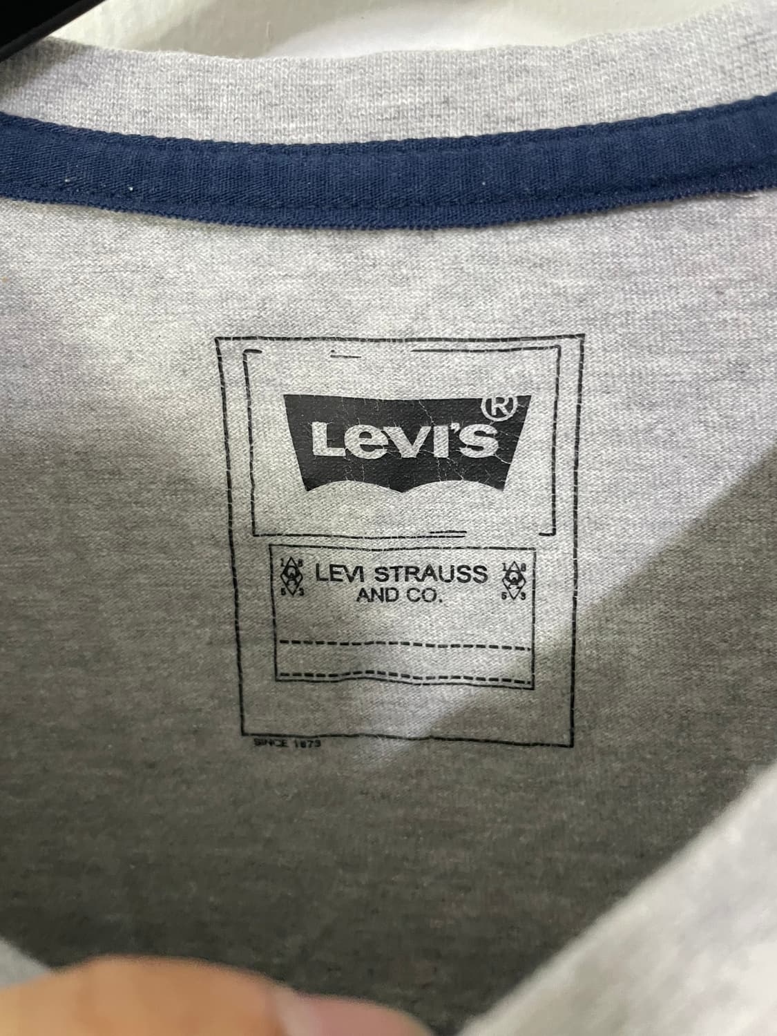 리바이스 긴팔 티셔츠 그레이 상품이미지5