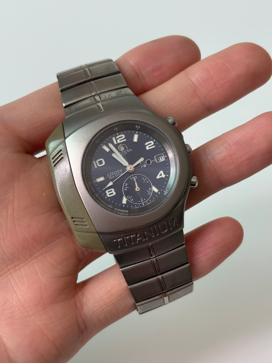 2000s Attesa Eco-Drive titanuim Quartz 상품이미지2