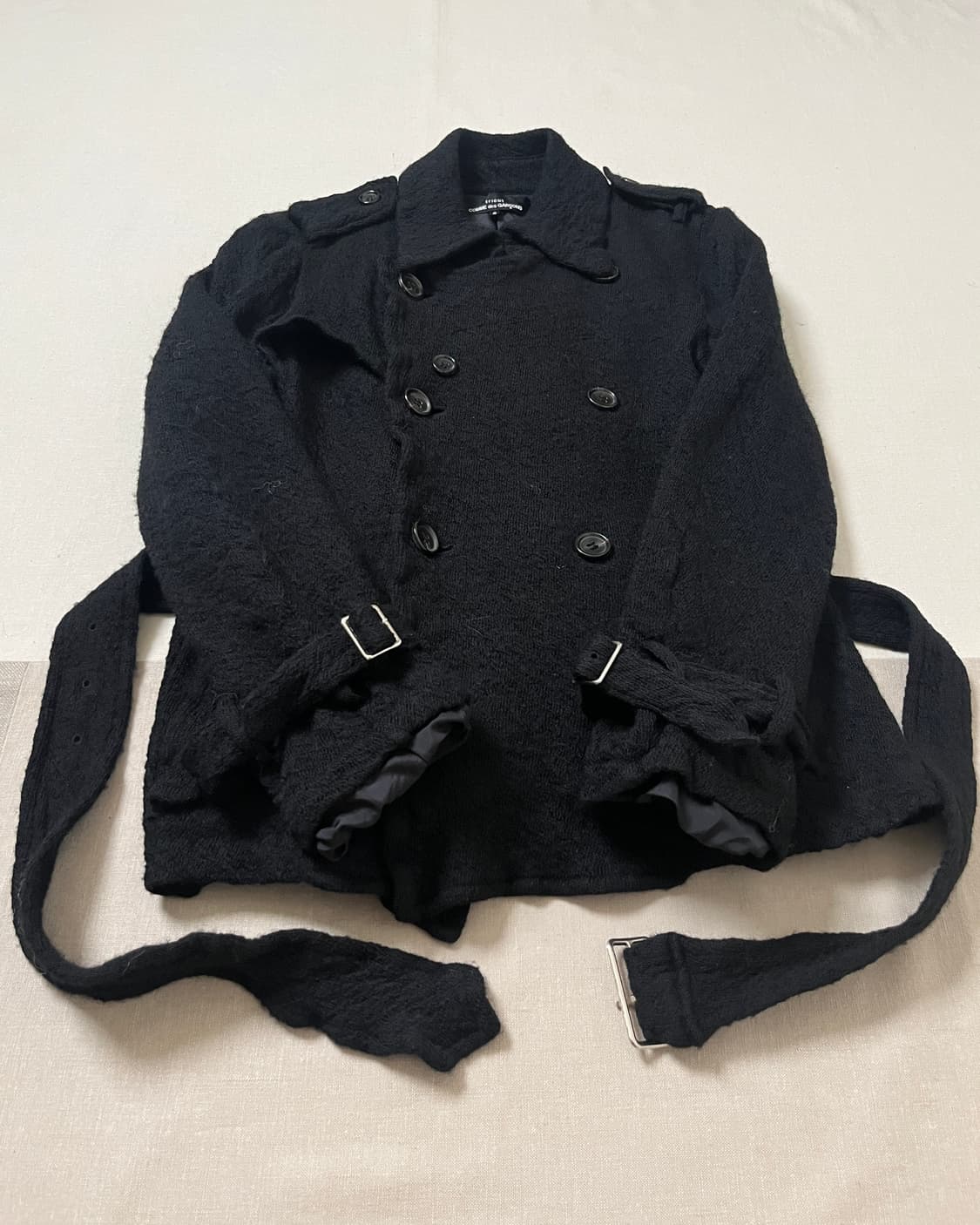 꼼데가르송 축융 울 더블 자켓 comme des garcons 상품이미지4