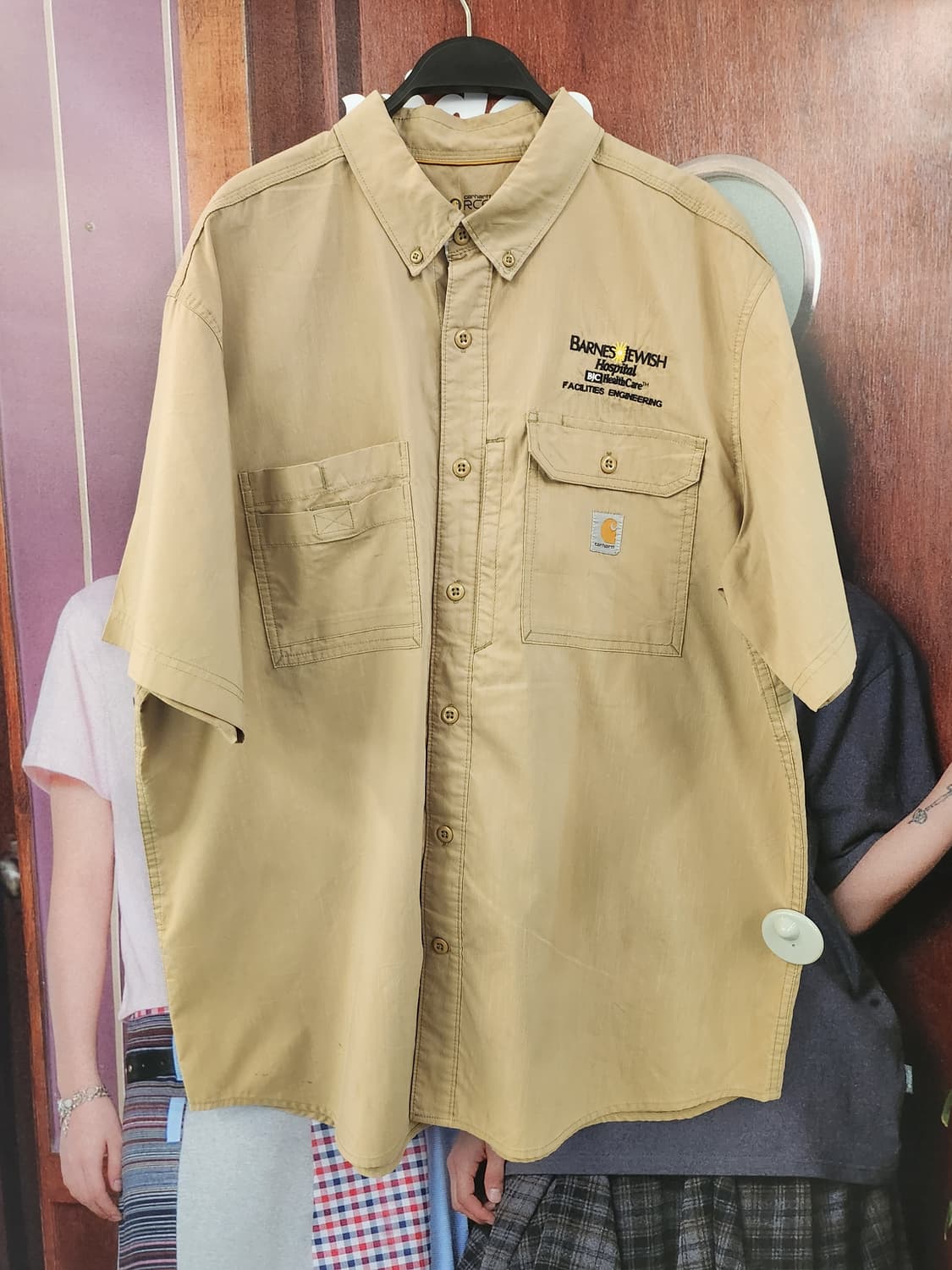 CARHARTT 칼하트 베이지반팔셔츠 상품이미지1