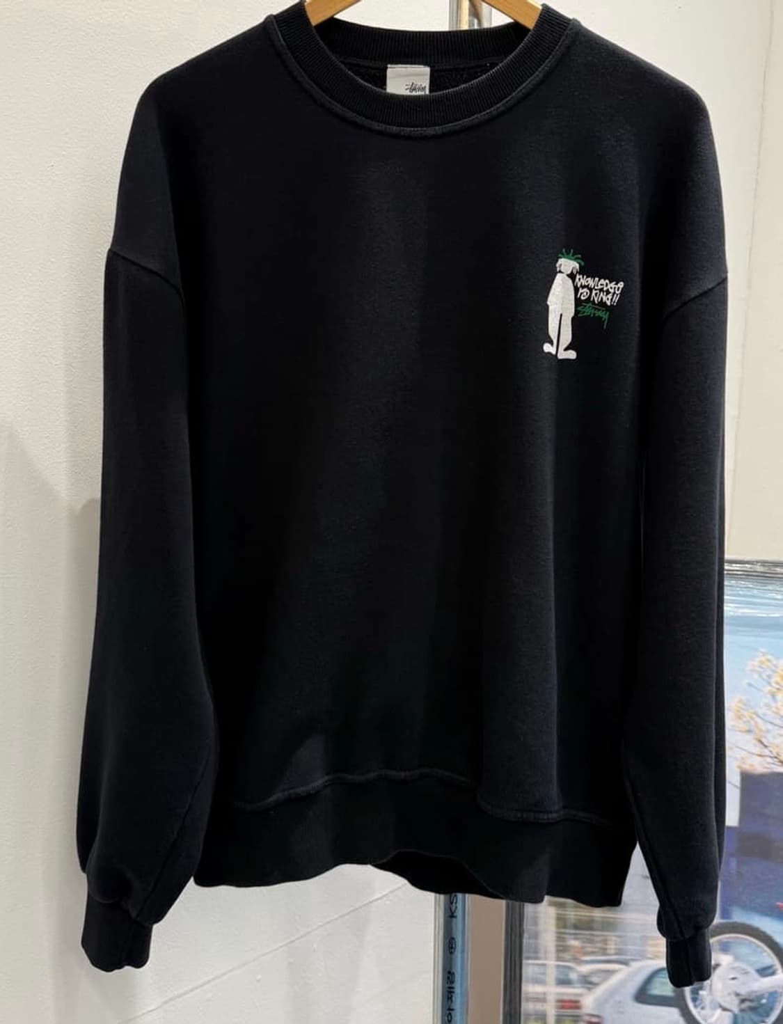 00s 초 올드 스투시 knowledge is king 스웻 상품이미지2