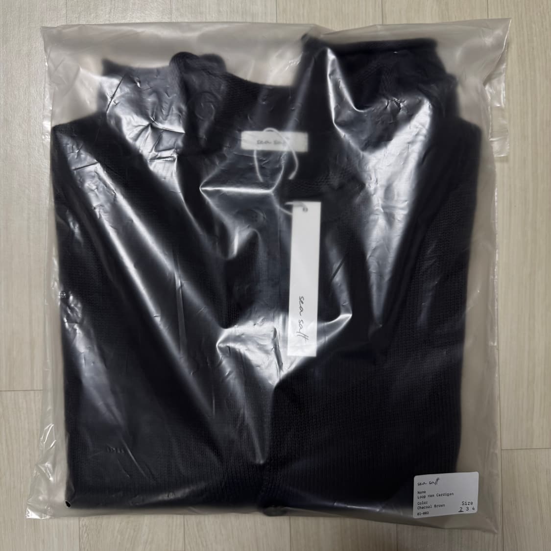 씨솔트 seasalt Loop hem cardigan 차콜브라운 2사이즈 상품이미지3