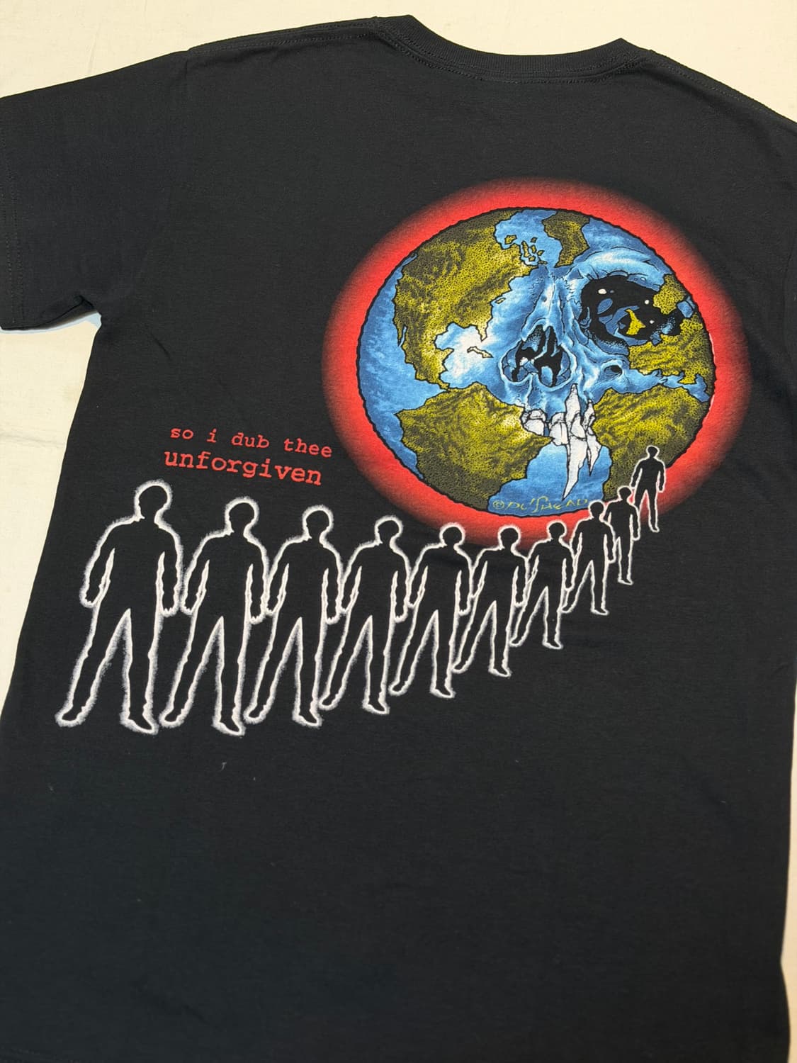 90s 메탈리카 UNFORGIVEN 복각 오피셜 밴드티 블랙 상품이미지2