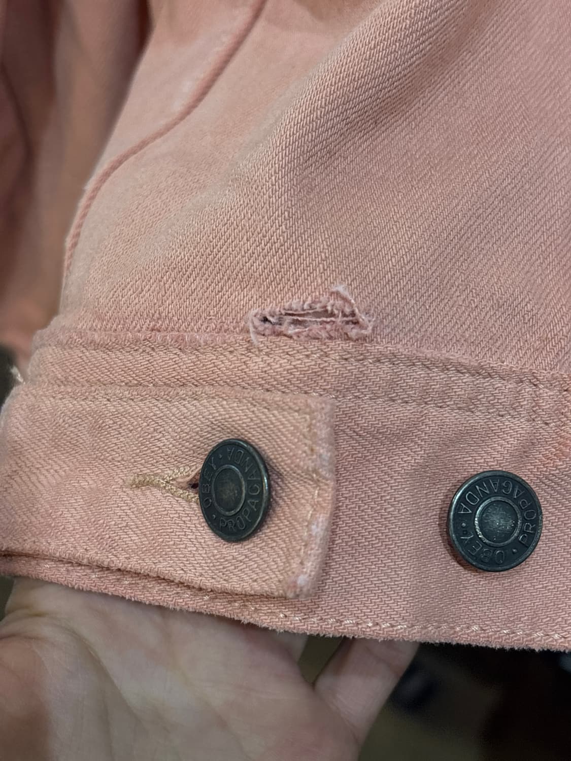 오베이 백프린팅 트러커 재킷 상품이미지6