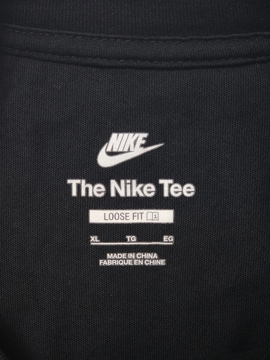 나이키 Just Do It 블랙 그래픽 반팔 티셔츠 XL 상품이미지3