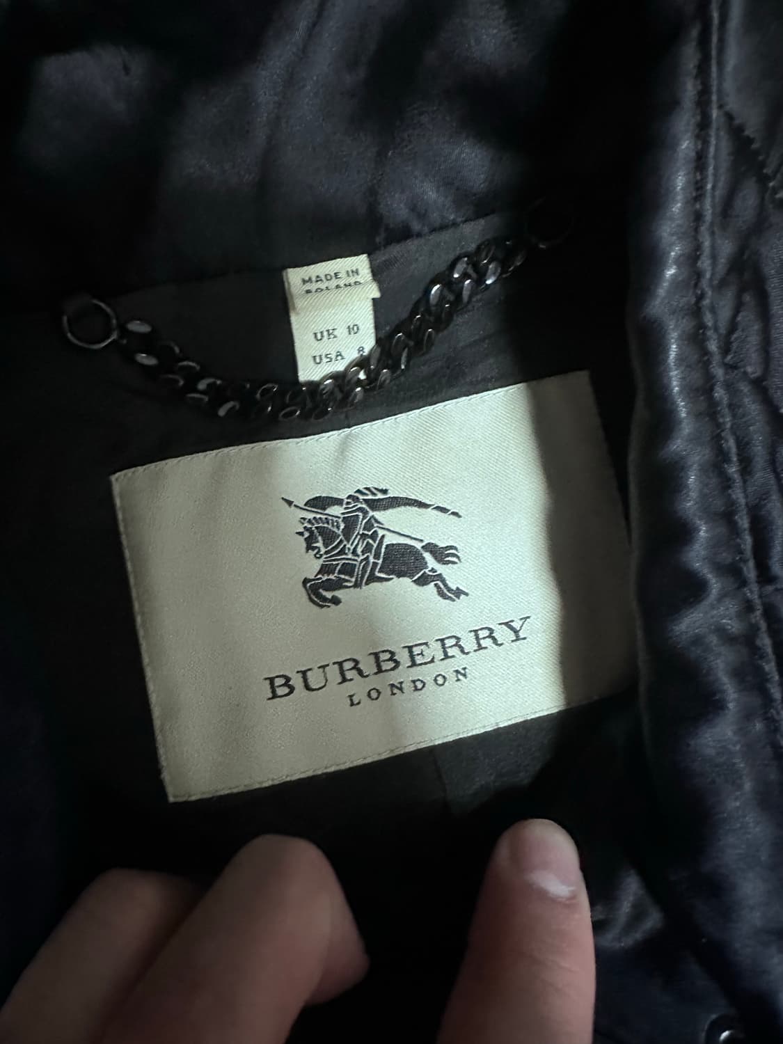 버버리 블랙 포켓 퀄팅 자켓 상품이미지2