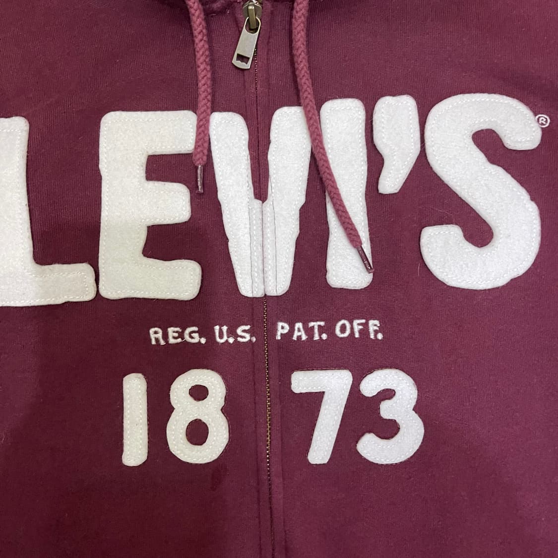 리바이스 레터링 후드집업 상품이미지3