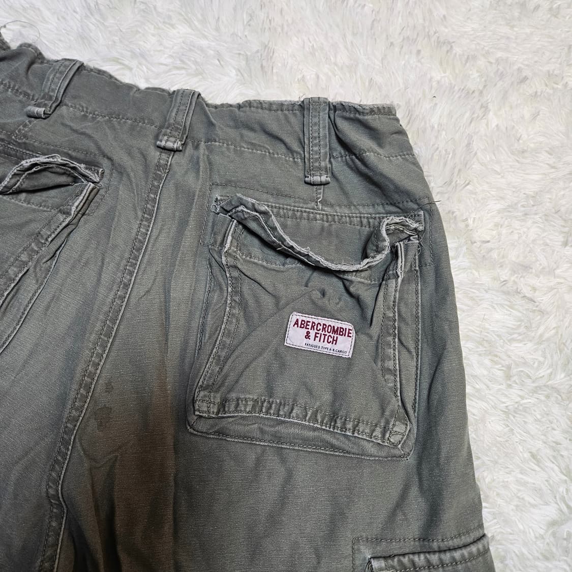 아베크롬비 Y2k 빈티지 카키 워싱 버뮤다 팬츠 반바지 30 상품이미지3