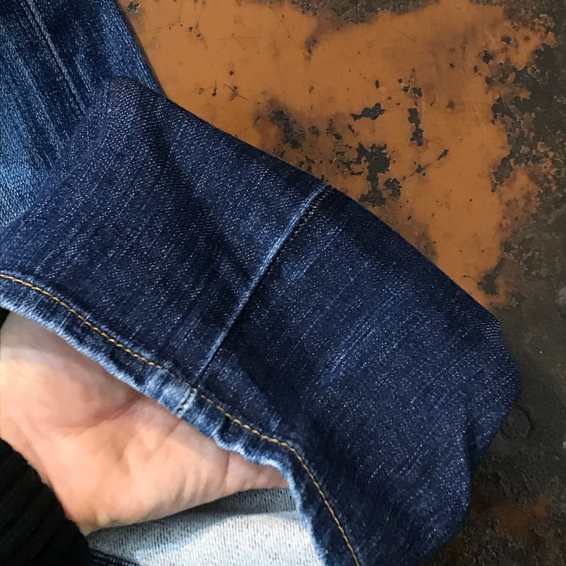 리바이스 505 진청 워시드 데님 팬츠 허리 32 사이즈 상품이미지6