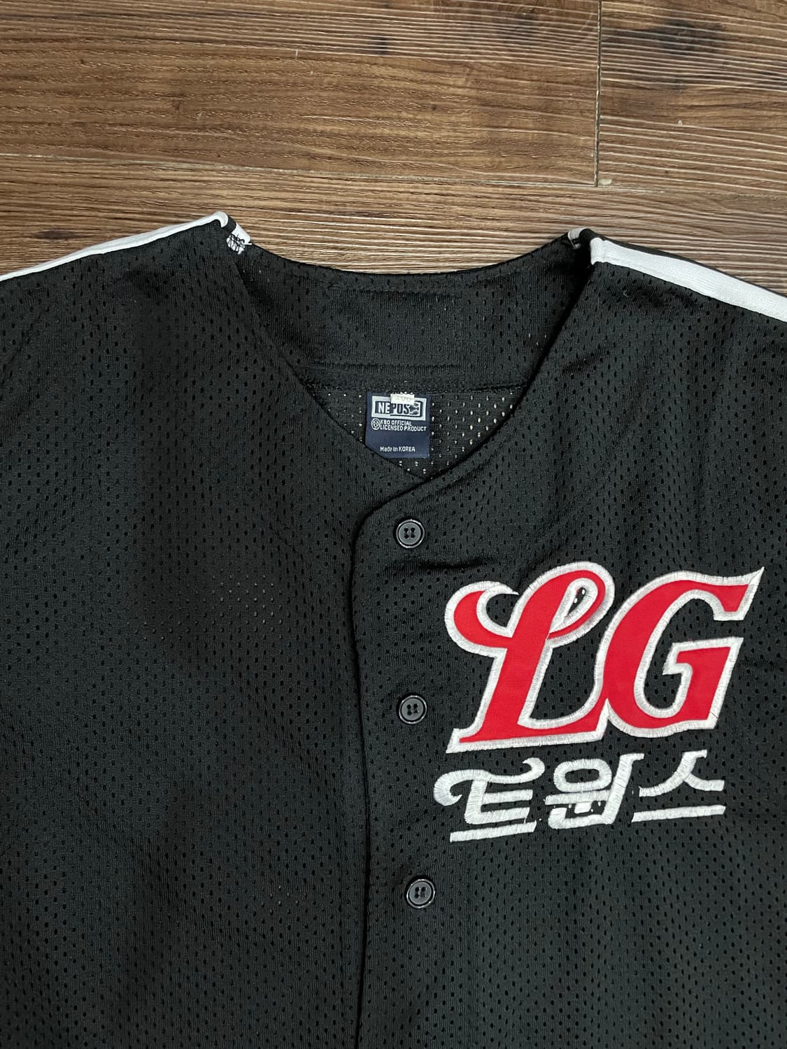 LG트윈스 블랙 야구 반팔 져지 유니폼 상품이미지2