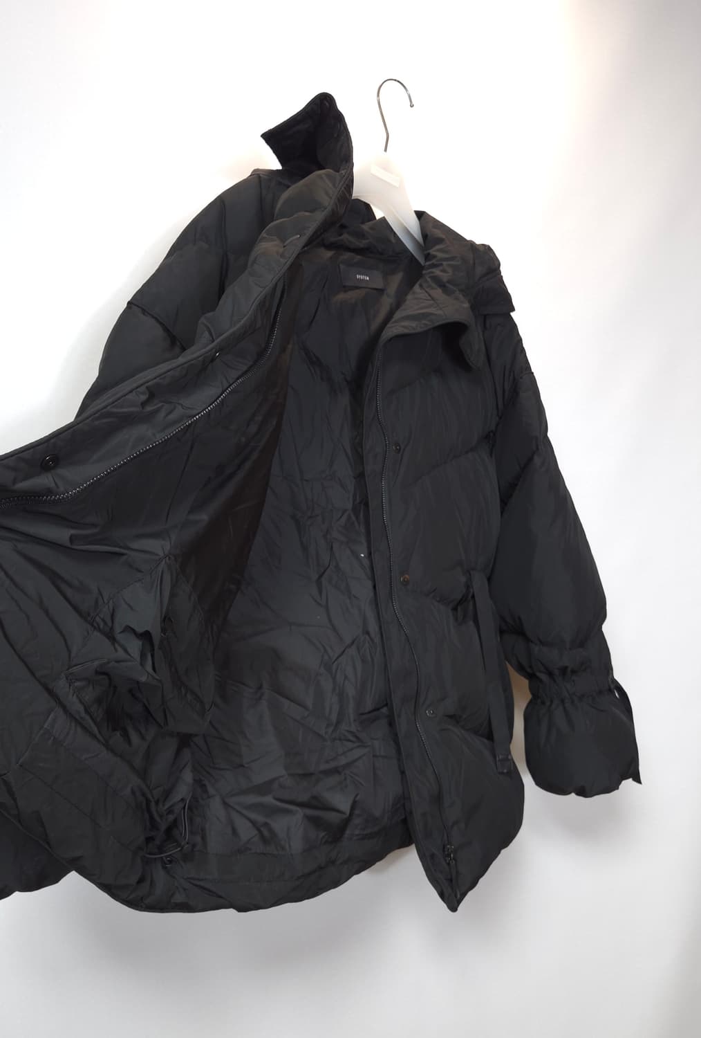 한섬 시스템 2021  구스다운 스트링 오버핏 후드 패딩 55~66 상품이미지8