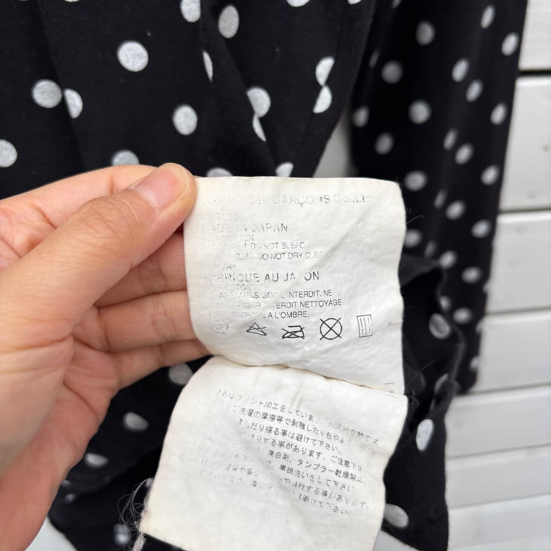 Comme des Garcons 꼼데가르송 도트 땡땡이 롱슬리브 티셔츠 상품이미지8