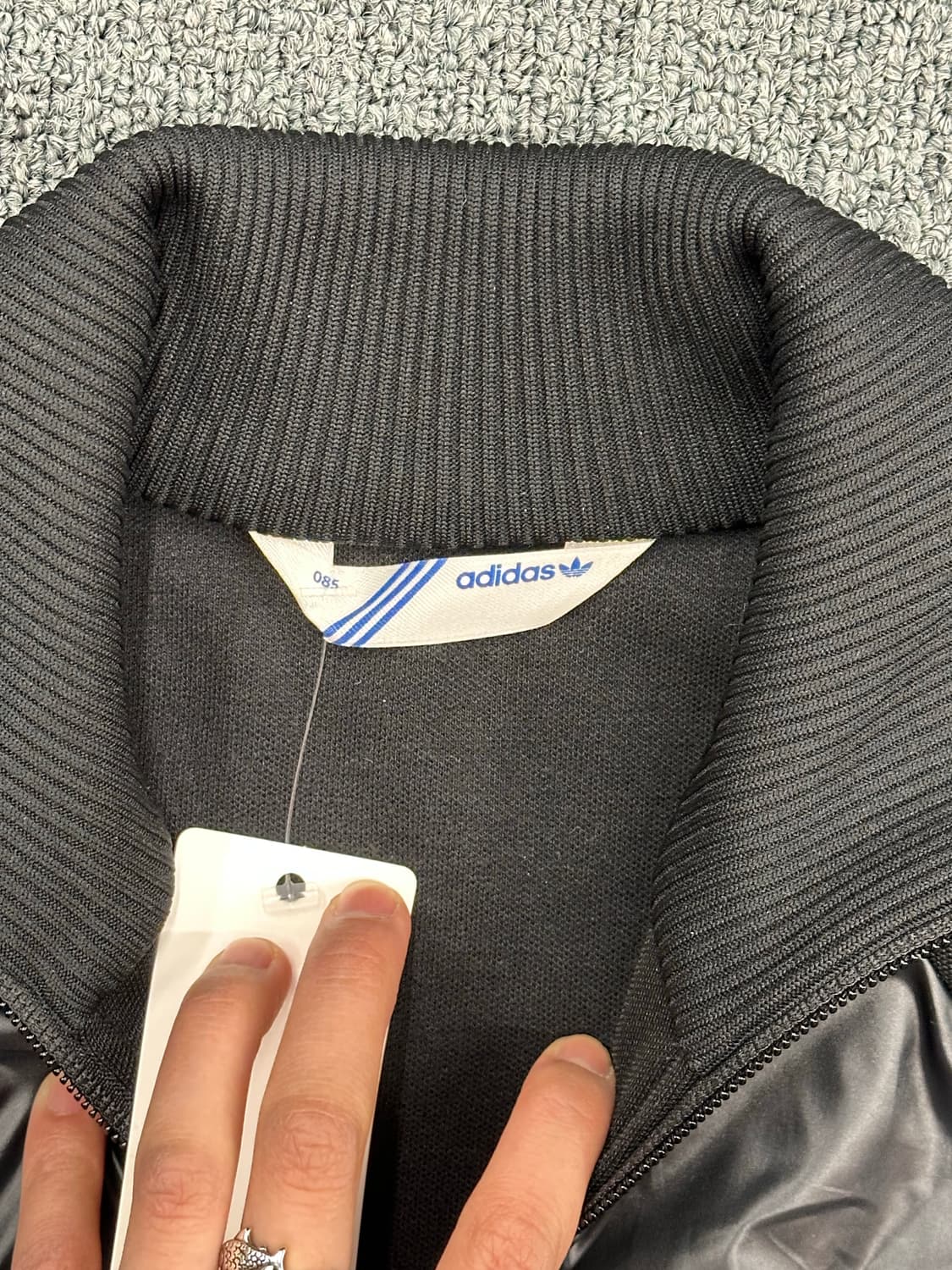 85)아디다스 빈티지 여성 검/골 트랙탑 져지 집업 상품이미지5