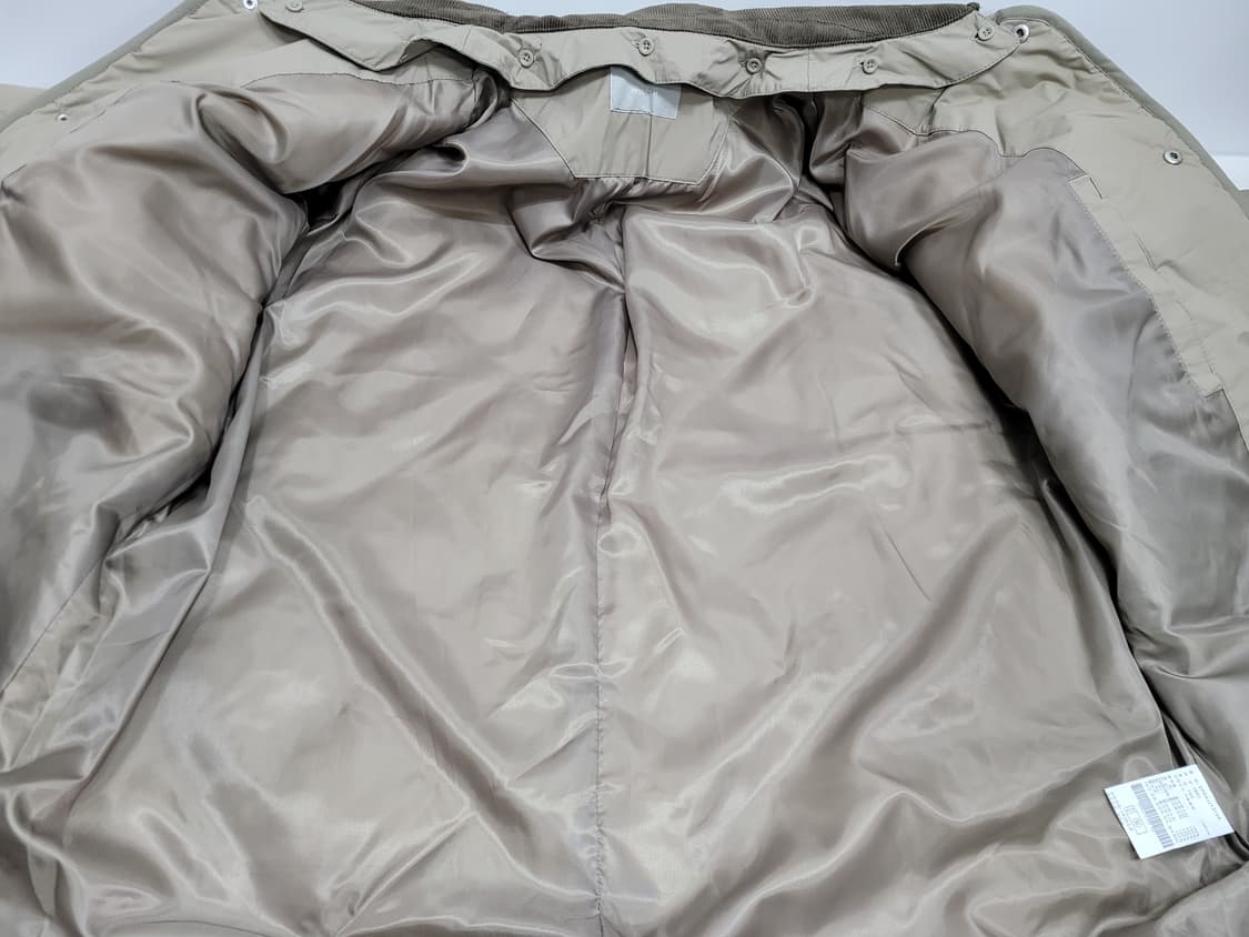 프로젝트엠 디테쳐블 코듀로이 카라 퀼팅 점퍼 / 남 100 진베이지 상품이미지8