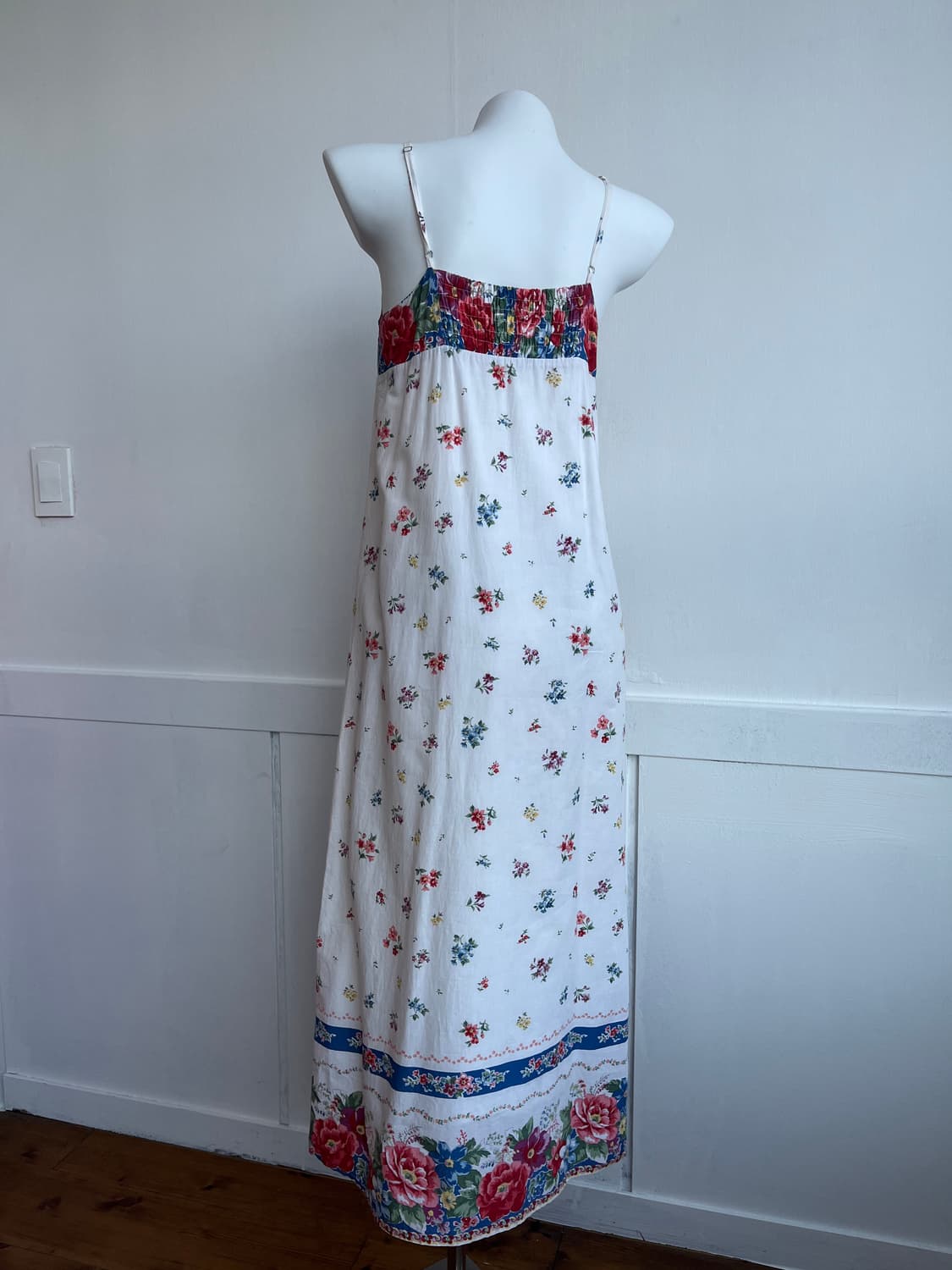 아이보리 플로럴 슬립 맥시 원피스 상품이미지5