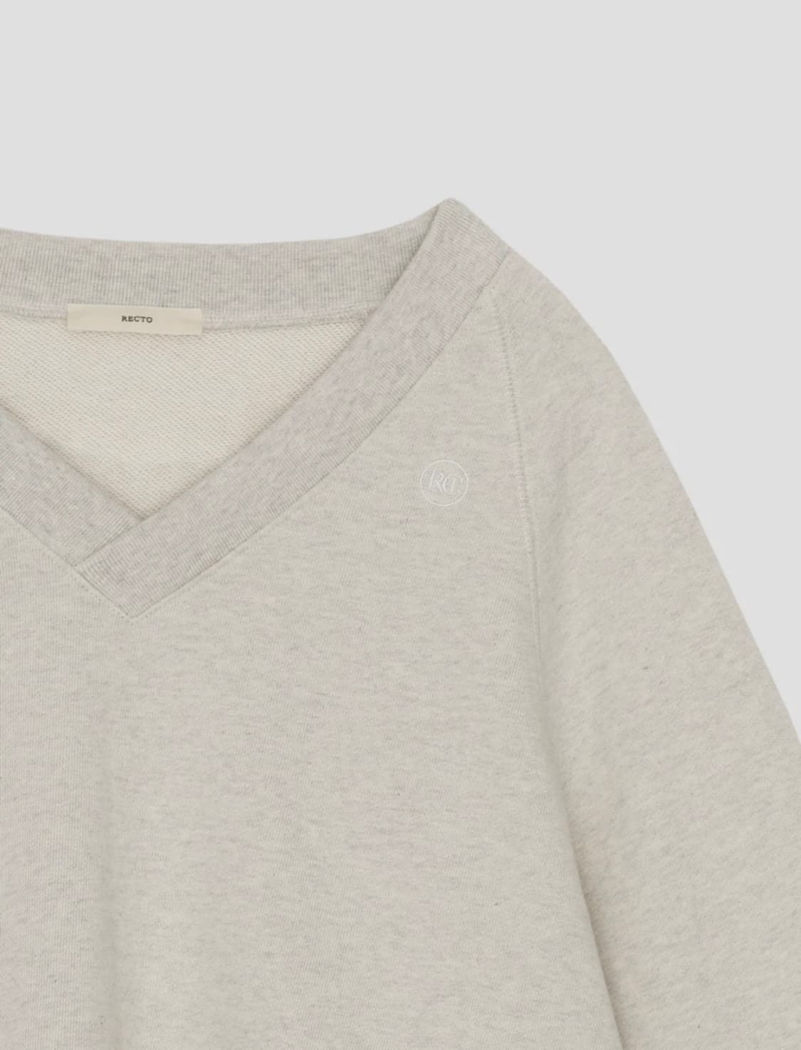 렉토 Mens signiture logo V-neck sweatshirt 상품이미지3