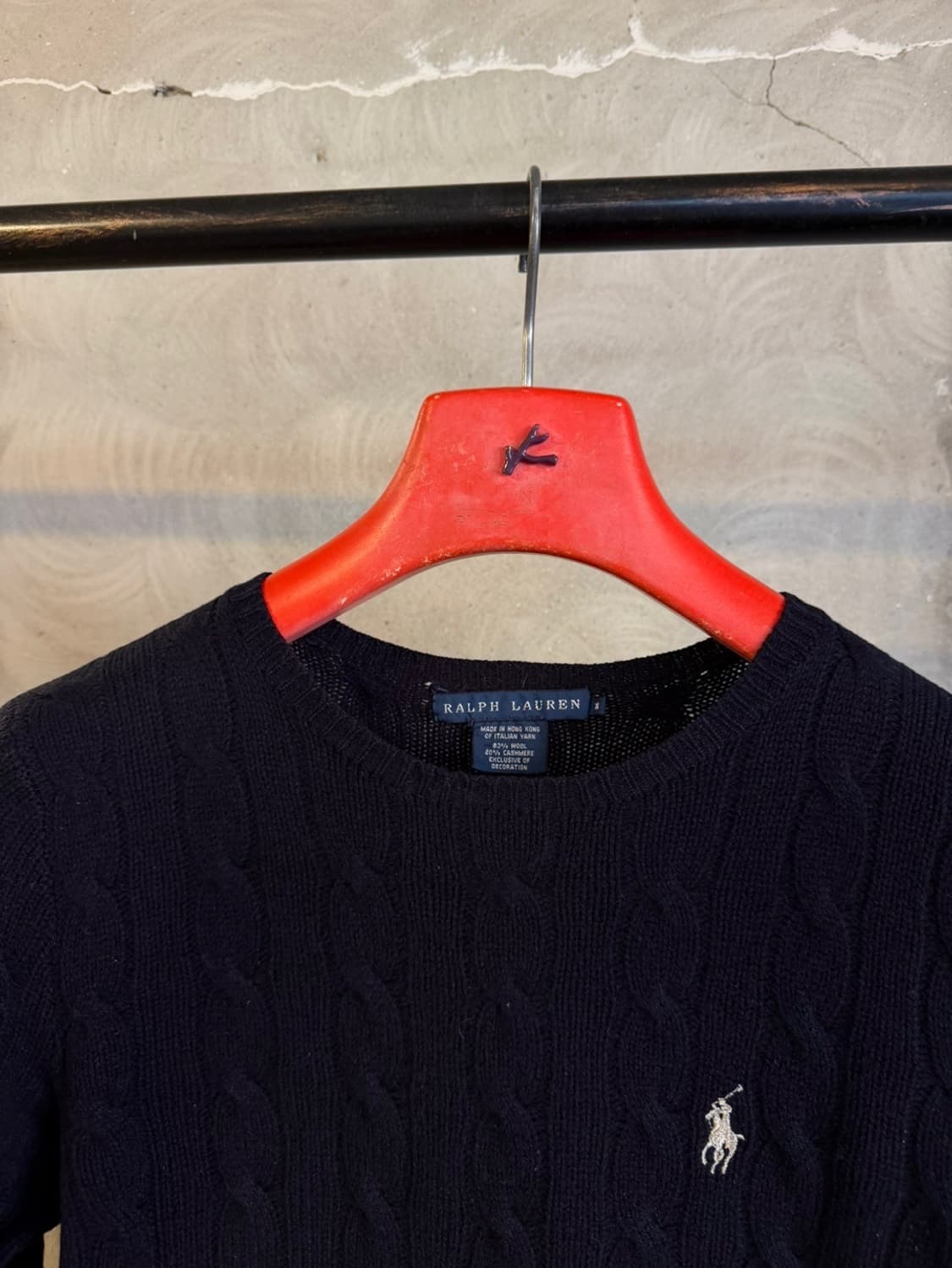 폴로 랄프로렌 캐시미어 케이블 니트 44 상품이미지2