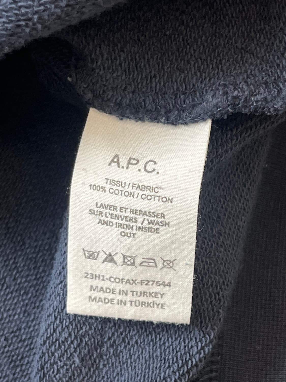 A.P.C. 아페쎄 비바 VPC 로고 맨투맨 상품이미지5