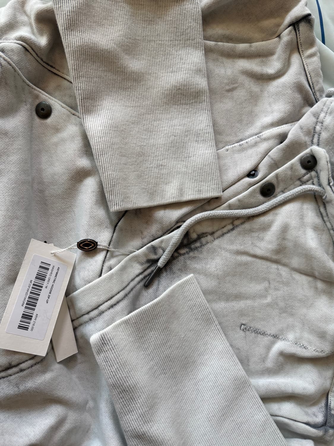 미스치프 ASYMMETRIC HOODIE ZIP-UP 판매 상품이미지6