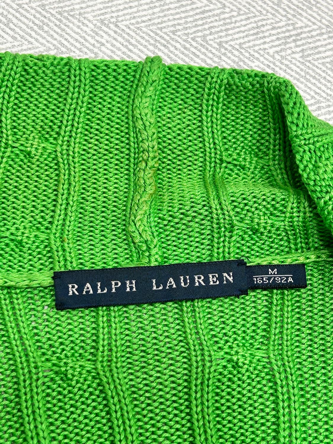 폴로랄프로렌 케이프 니트 가디건 M 그린 상품이미지7