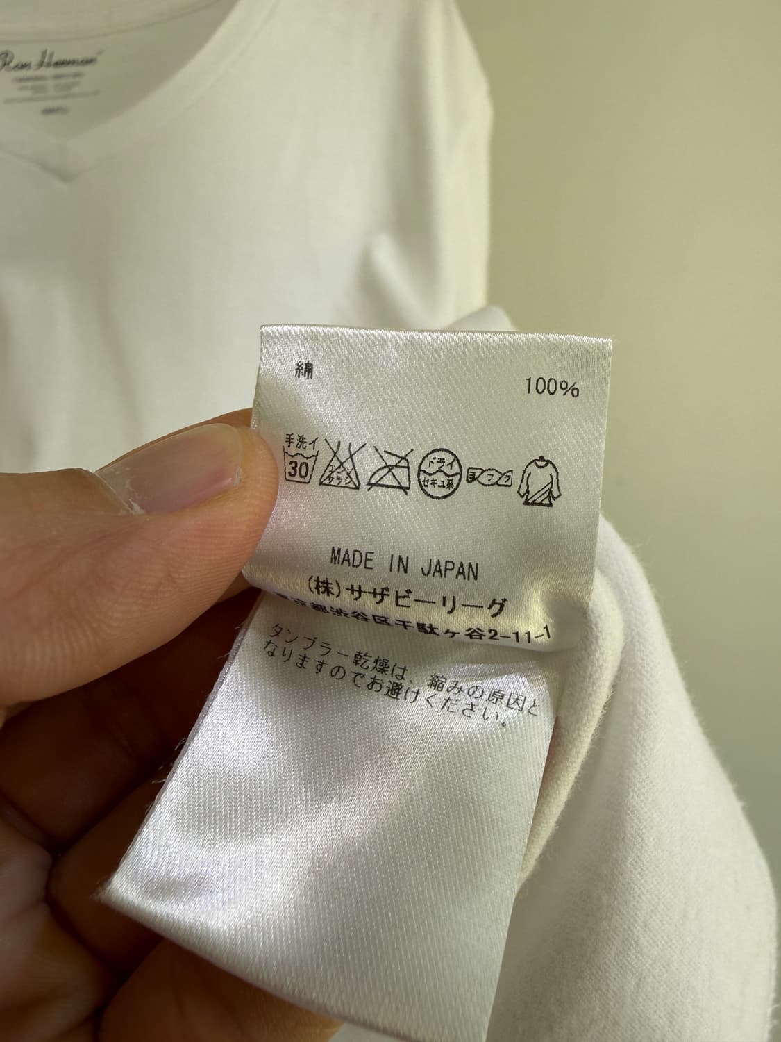 RON HERMAN (Made in Japan) 브이넥 반팔티  상품이미지7