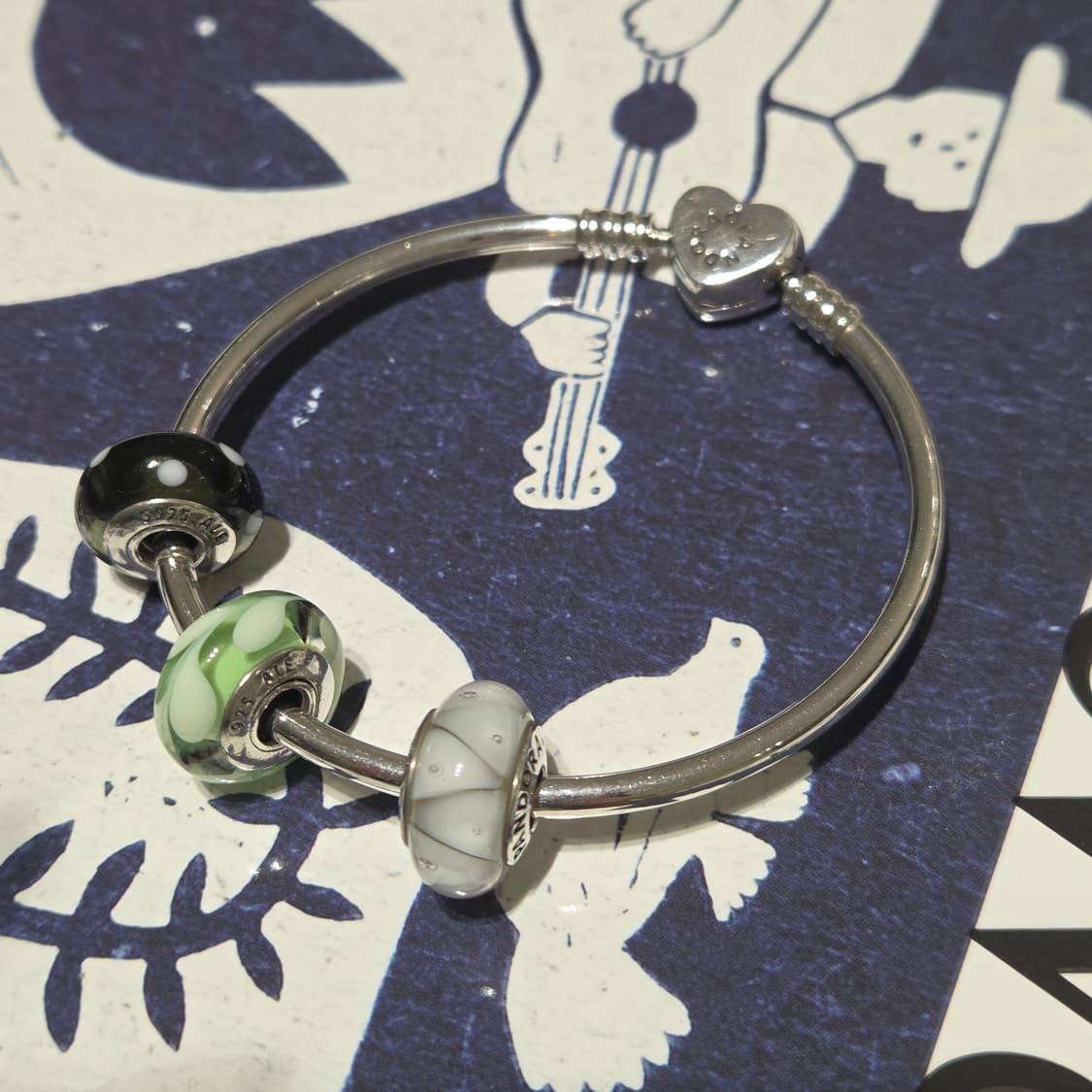 PANDORA 판도라 정품 하트뱅글 세트판매 뱅글팔찌 실버팔찌 상품이미지7