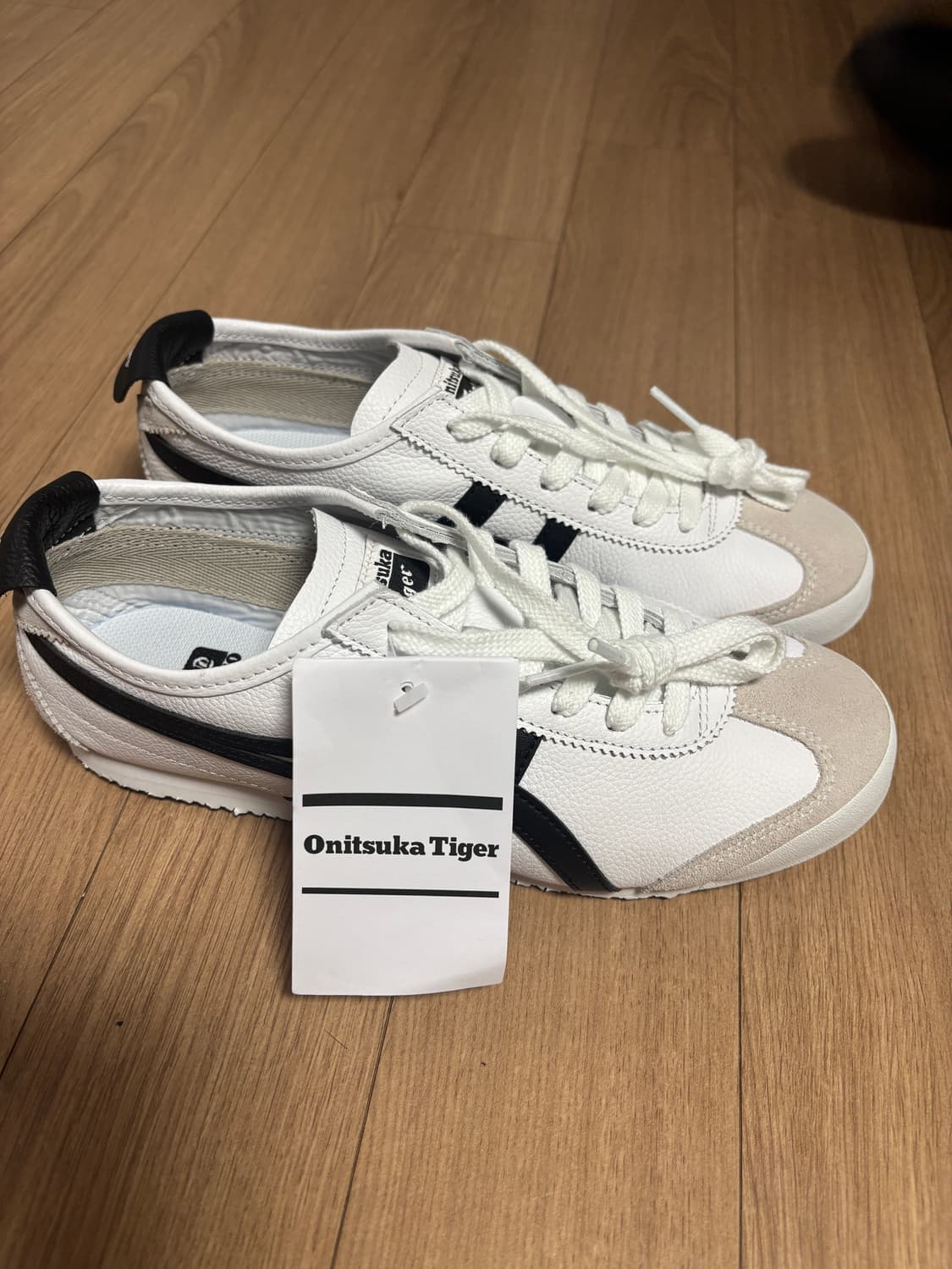 오니츠카 타이거 멕시코 66 화이트/블랙 250(새상품) 상품이미지2