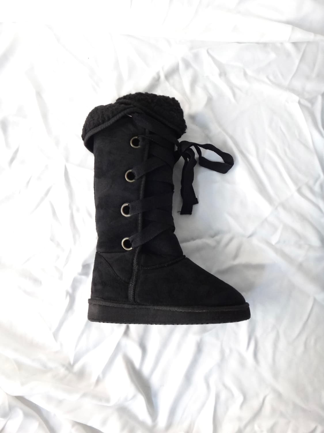 Ribborn winter long boots / black 상품이미지3