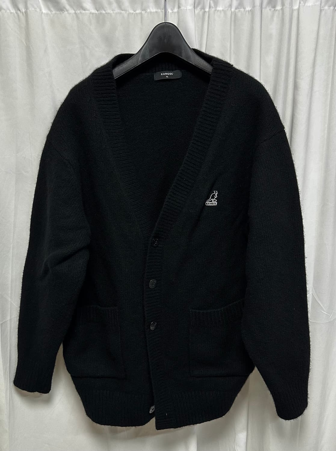 no.152 캉골 블랙 울 가디건 XL 상태s급 상품이미지1